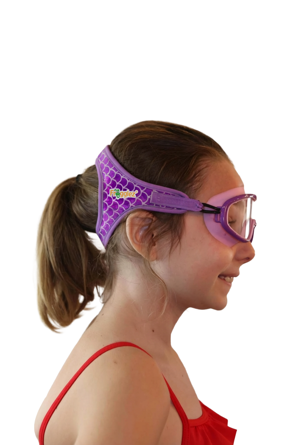 Frogglez Lavender Lagoonz Kids Swimming Goggles & Swim Mask | Age 4–10
