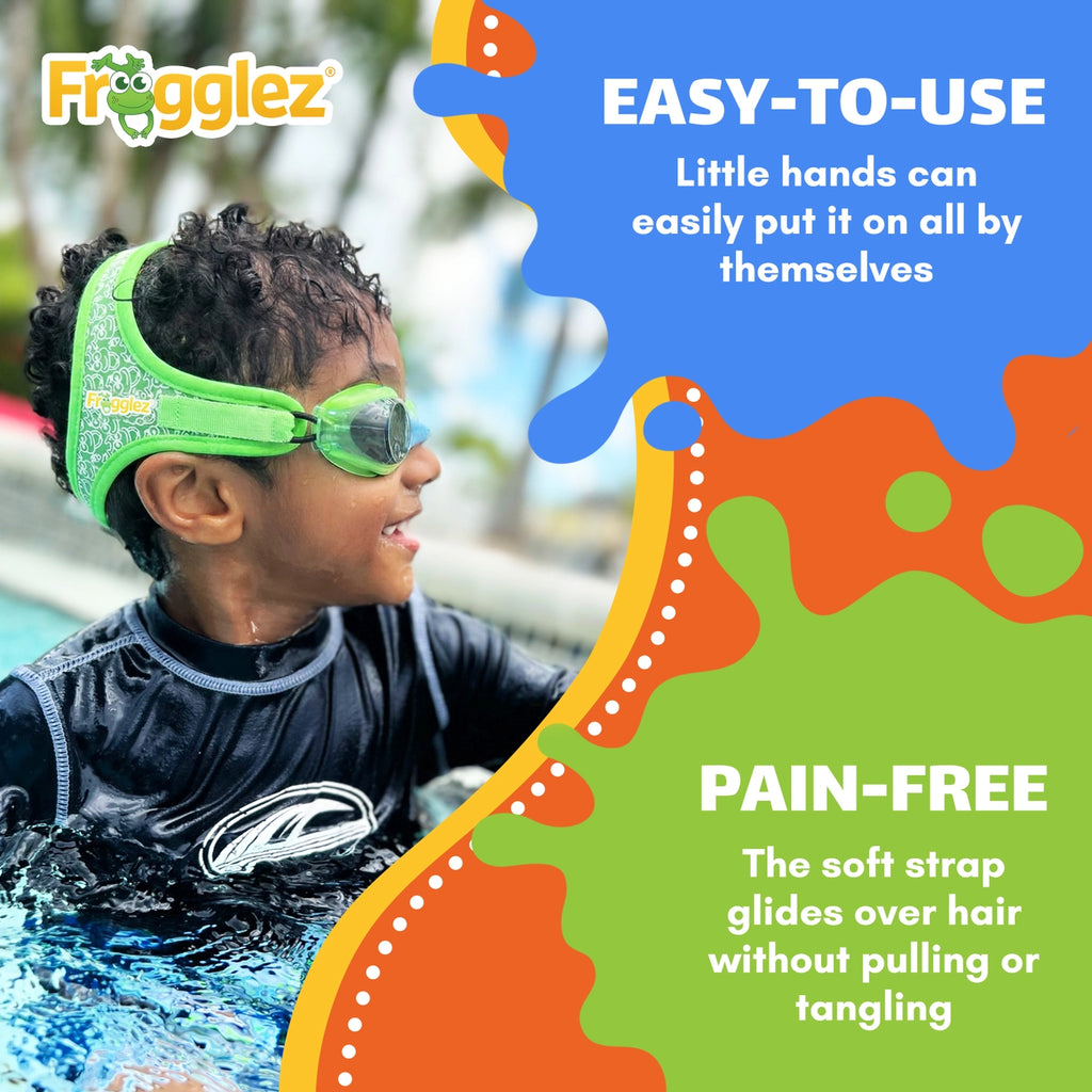 Frogglez Blue Frogz Kids Swimming Goggles | Age 3–10