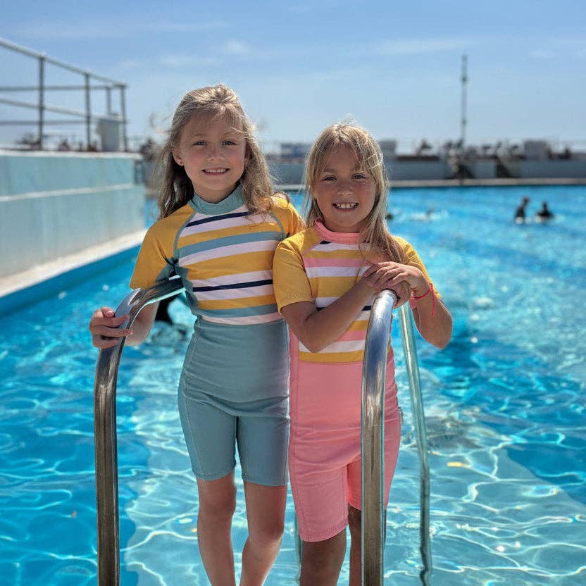 Konfidence Kids Swimsuit/UV Sunsuit made from e-Flex™: Gelato Rose