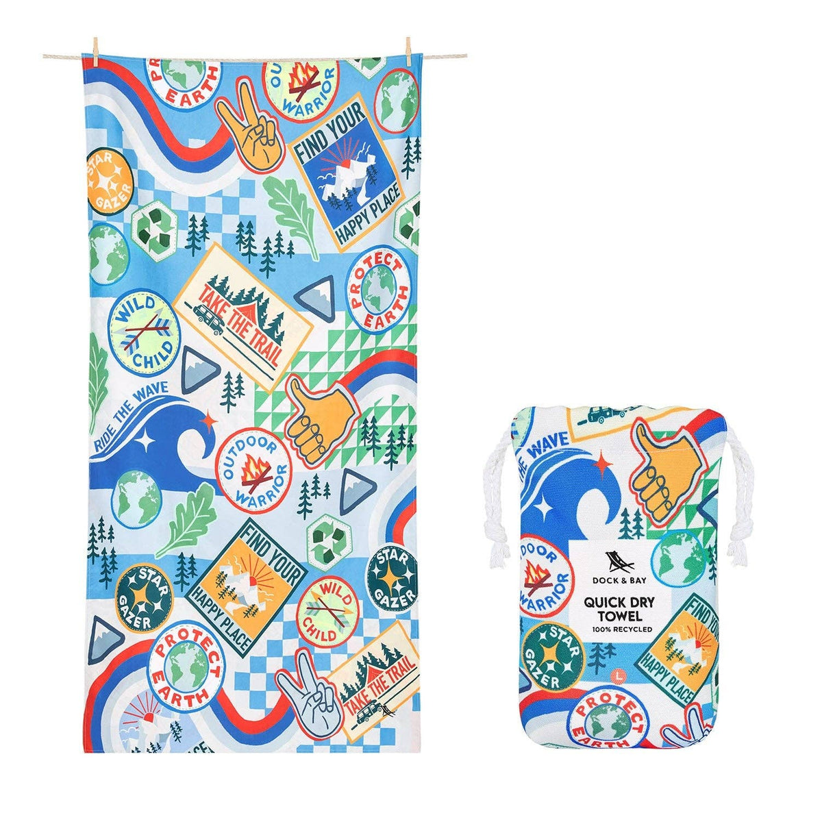 Dock & Bay Kids Beach Towel - Into the Wild