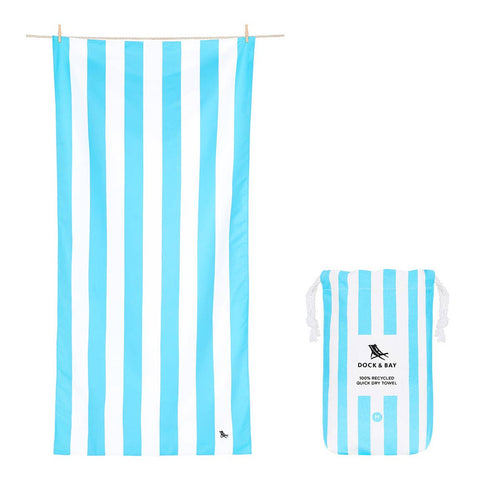 Dock & Bay Quick Dry Towels - Kids - Tulum Blue