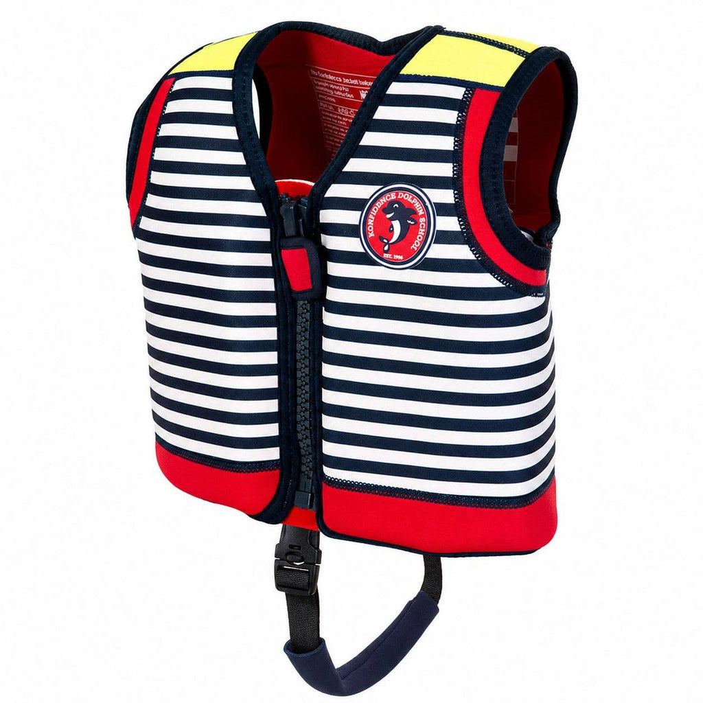 Original Konfidence Jacket | Kids Swim Vest: Hamptons Navy / (3-6 Years/19-30Kgs)